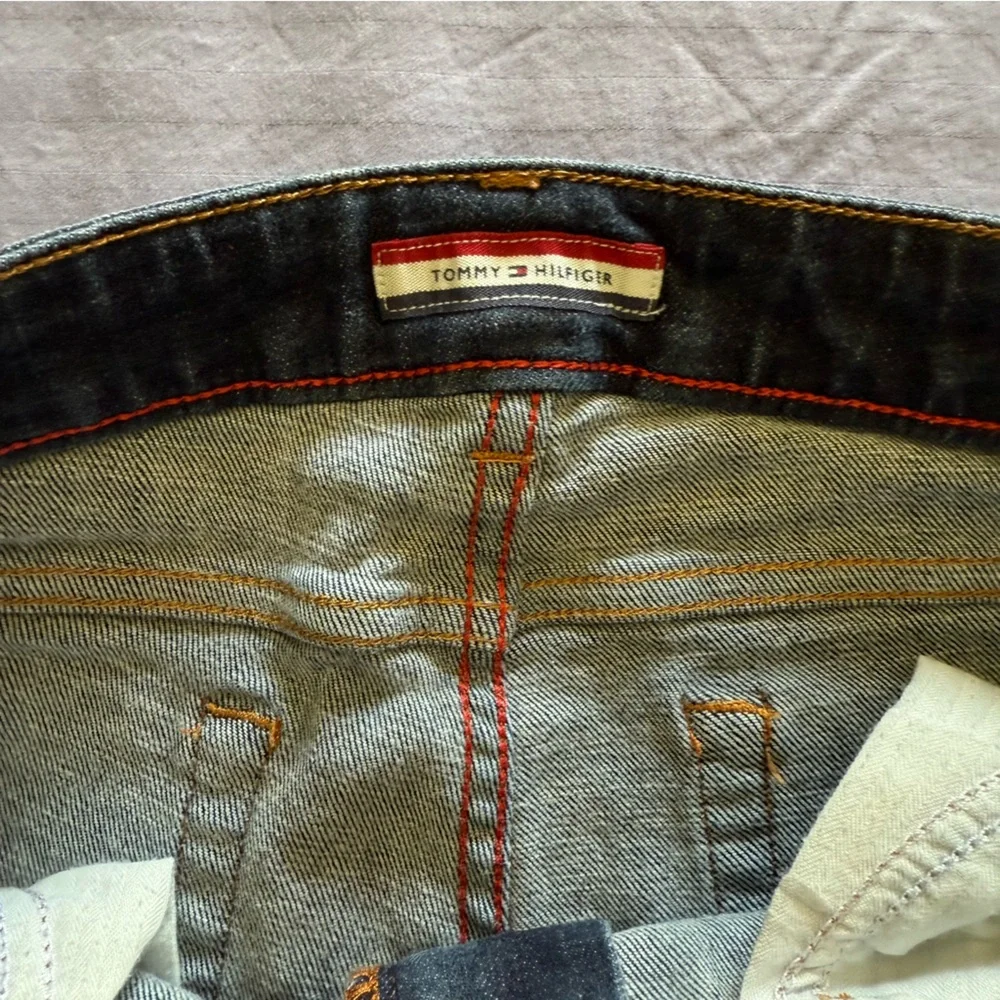 Tommy Hilfiger Women’s Jeans 8S Bootcut Blue Denim Y2K Stretch Mid Rise 28x29 - Picture 6 of 11